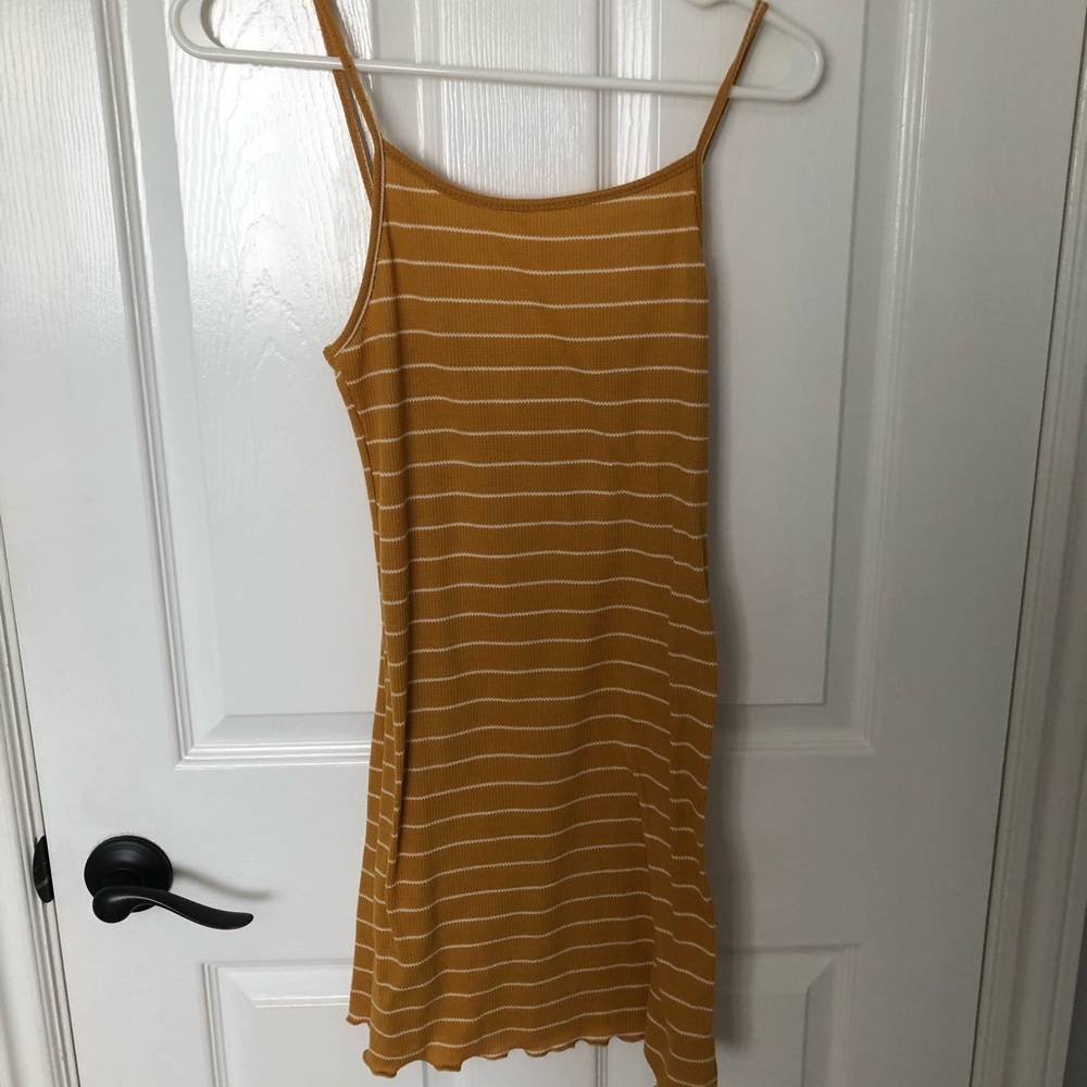 YELLOW STRIPED DRESS!